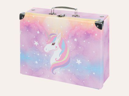 Sklopivi školski kovčežić Rainbow Unicorn s okovima