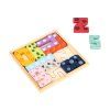 Dřevěné vkládací puzzle pro děti s čísly