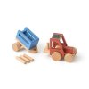 Traktor od drva s prikolicom