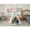 Textilní teepee krémové